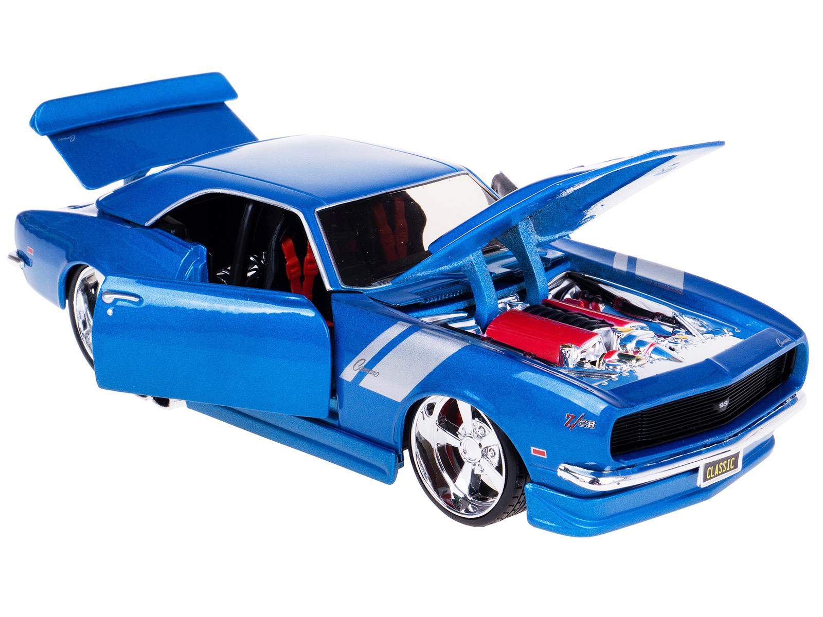 1968 Chevrolet Camaro Z/28 Blue Metallic with Silver Stripes