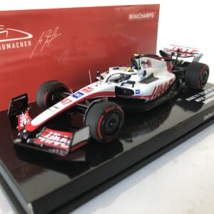 2022 Mick Schumacher | Haas F1 Team VF-22 | Minichamps Resin 1:43 Scale | Bahrain GP Vintage F1 Teams by Classic Trax Limited