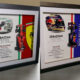 Sebastian Vettel Ferrari Red Bull Helmet Artwork Box Frame 1/43 Diecast Car Panini