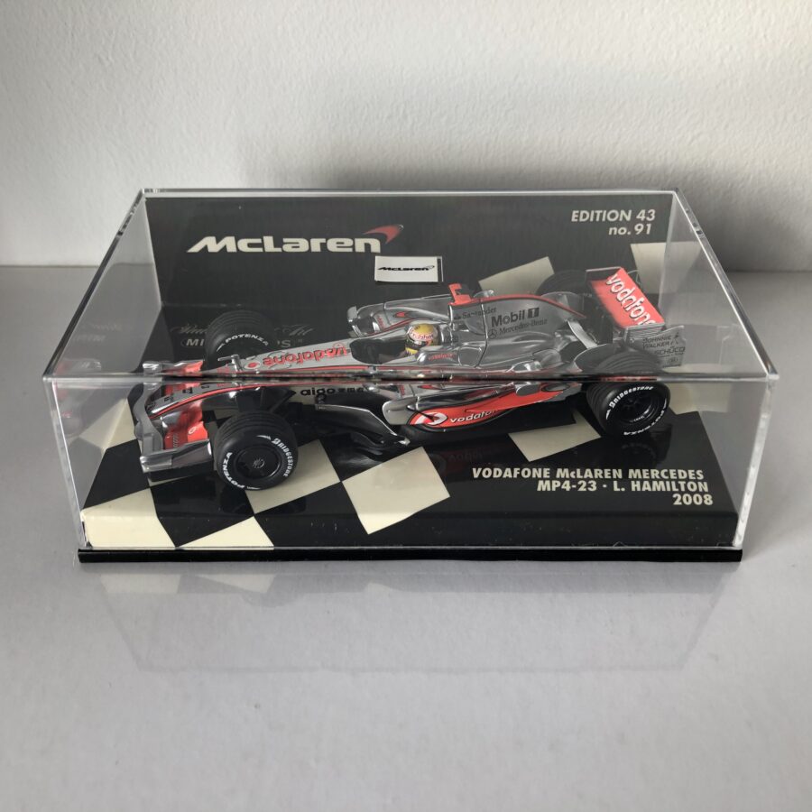 2008 Lewis Hamilton | McLaren Mercedes MP4-23 | Minichamps Diecast 1:43 Formula 1 Memorabilia