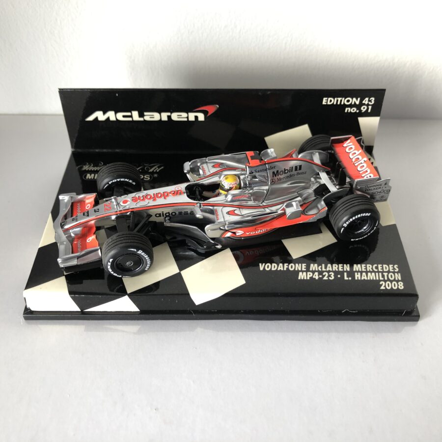 2008 Lewis Hamilton | McLaren Mercedes MP4-23 | Minichamps Diecast 1:43 Formula 1 Memorabilia