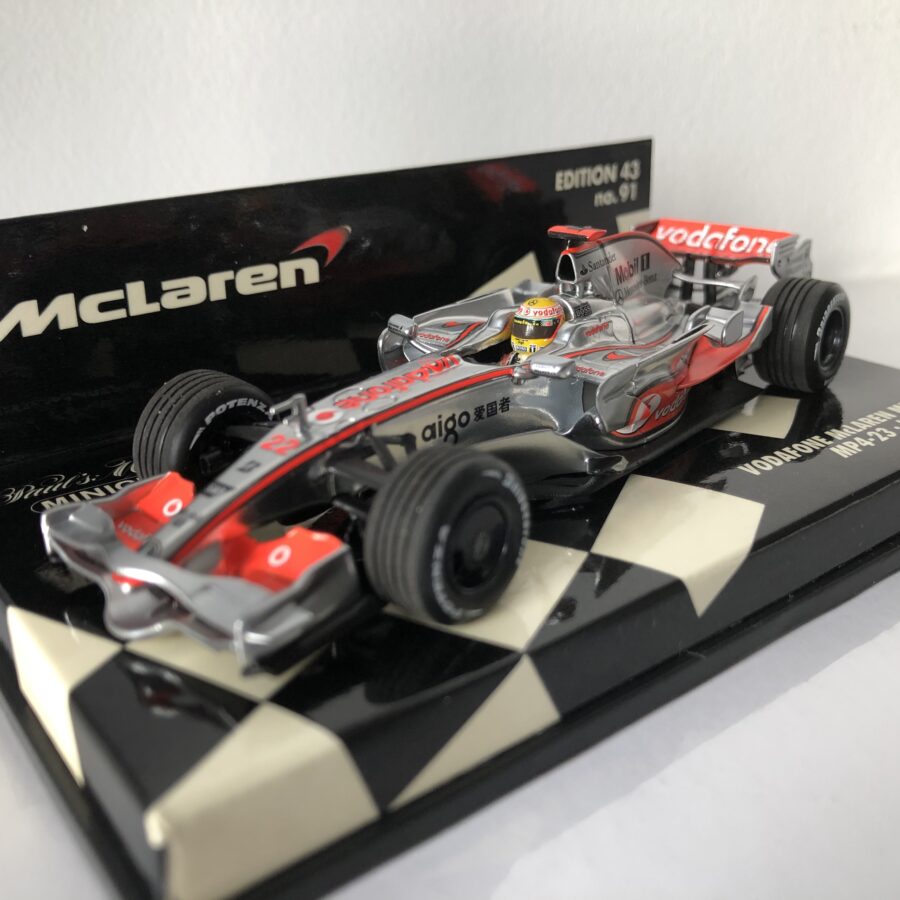 2008 Lewis Hamilton | McLaren Mercedes MP4-23 | Minichamps Diecast 1:43 F1 Collectibles