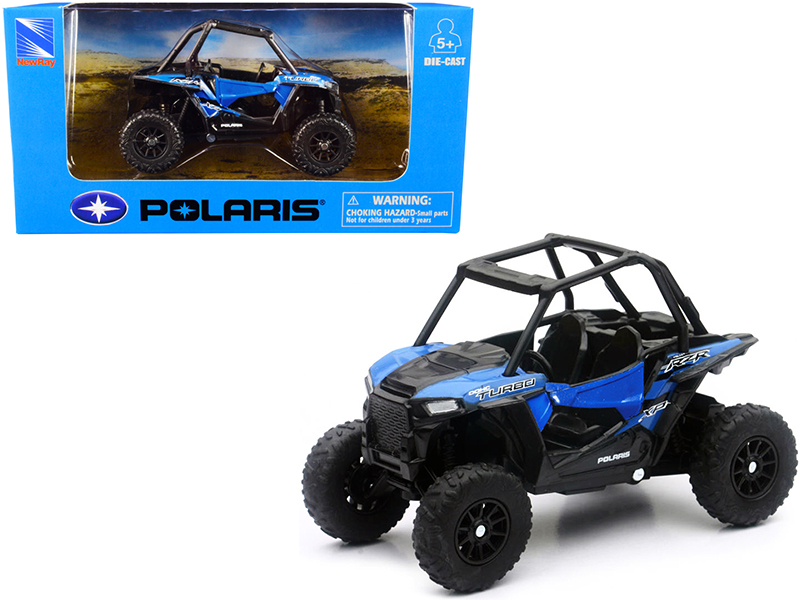 Polaris RZR XP Turbo DOHC Mini ATV Blue and Black Diecast Model by New Ray Automotive