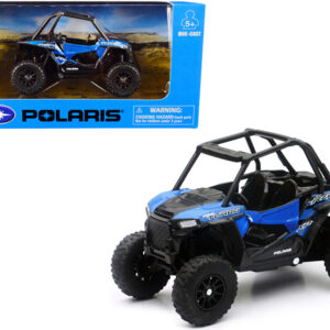 Polaris RZR XP Turbo DOHC Mini ATV Blue and Black Diecast Model by New Ray Sports Car Racing Collectibles by Diecast Mania