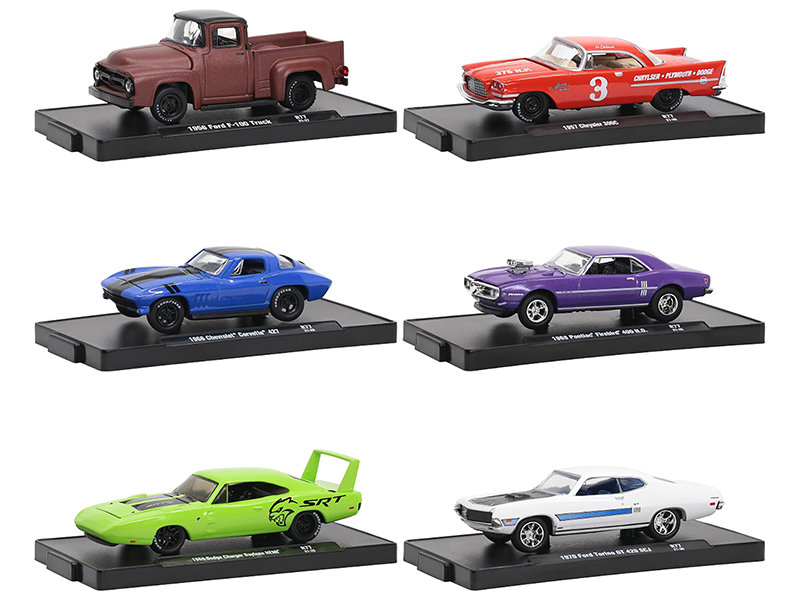 "Auto-Drivers" Set of 6 pieces in Blister Packs Release 77 Limited Edition to 9600 pieces Worldwide 1/64 Diecast Model Cars by M2 Machines Automotive