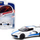 2020 Chevrolet Corvette C8 Stingray #145 White with Blue Stripes "Greenlight Muscle" Series 25 1/64 Diecast Model Car by Greenlight 2020 Chevrolet Corvette C8 Stingray #145 White with Blue Stripes "Greenlight Muscle" Series 25 1/64 Diecast Model Car by Greenlight