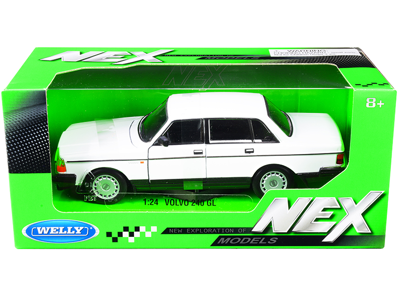 Volvo 240 GL White "NEX Models" 1/24 Diecast Model Car by Welly Automotive