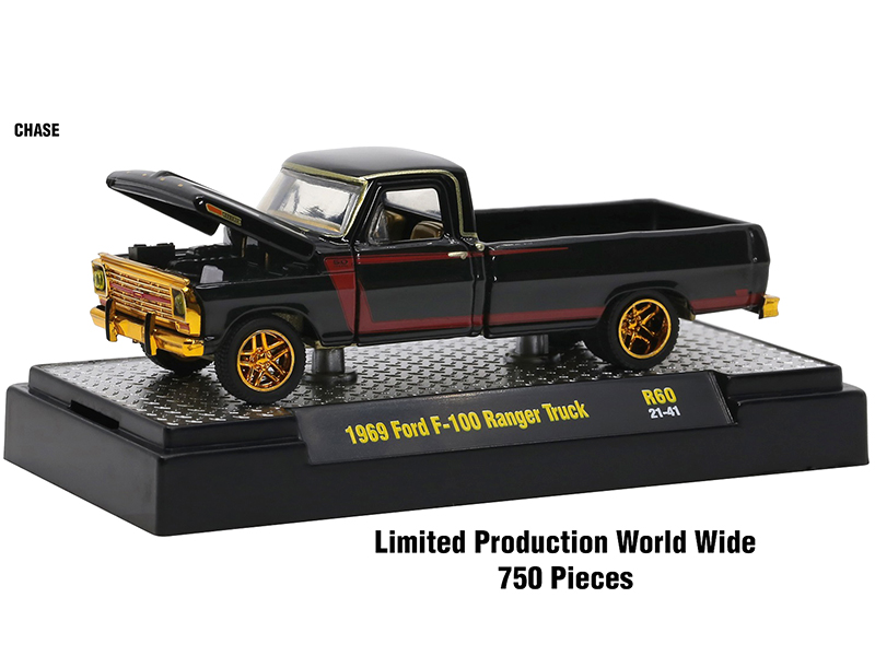 "Detroit Muscle" Set of 6 Cars IN DISPLAY CASES Release 60 Limited Edition to 8400 pieces Worldwide 1/64 Diecast Model Cars by M2 Machines Automotive
