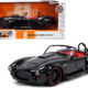 1965 Shelby Cobra 427 S/C Black with Matt Black and Red Stripes and Red Interior "Bigtime Muscle" Series 1/24 Diecast Model Car by Jada