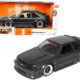 1989 Ford Mustang GT 5.0 Matt Black Metallic with Matt Black Hood "Bigtime Muscle" Series 1/24 Series Diecast Model Car by Jada 1989 Ford Mustang GT 5.0 Matt Black Metallic with Matt Black Hood "Bigtime Muscle" Series 1/24 Series Diecast Model Car by Jada