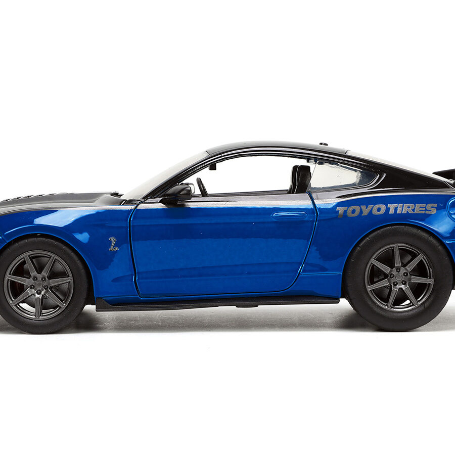 2020 Ford Mustang Shelby GT500 Blue and Black "Toyo Tires" "Bigtime Muscle" Series 1/24 Diecast Model Car by Jada Automotive
