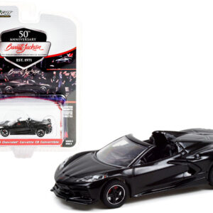 2020 Chevrolet Corvette C8 Stingray Convertible Black (Lot #3003) Barrett Jackson "Scottsdale Edition" Series 8 1/64 Diecast Model Car by Greenlight by Diecast Mania