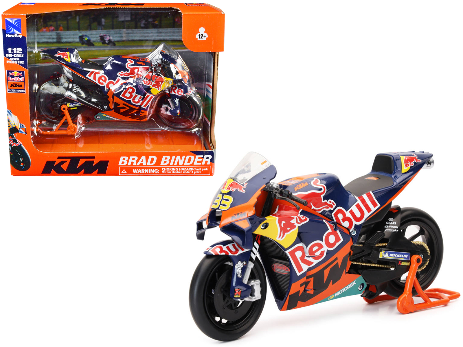 アオシマ KTM RC250 motogp 1/12 KTM RC16 Motorcycle #33 Brad Binder MotoGP