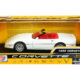 1986 Chevrolet Corvette C4 Convertible White with Red Interior "History of Corvette" Series 1/24 Diecast Model Car by Motormax