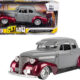 1939 Chevrolet Coupe Lowrider Gray and Red Metallic "Get Low" Series 1/24 Diecast Model Car by Motormax 1939 Chevrolet Coupe Lowrider Gray and Red Metallic "Get Low" Series 1/24 Diecast Model Car by Motormax