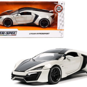 Lykan Hypersport Gray and Black "Hyper-Spec" Series 1/24 Diecast Model Car by Jada by Diecast Mania