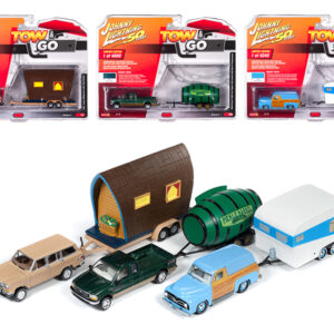 "Tow & Go" Set A of 3 Cars Series 2 "Johnny Lightning 50 Years" 1/64 Diecast Model Cars by Johnny Lightning by Diecast Mania