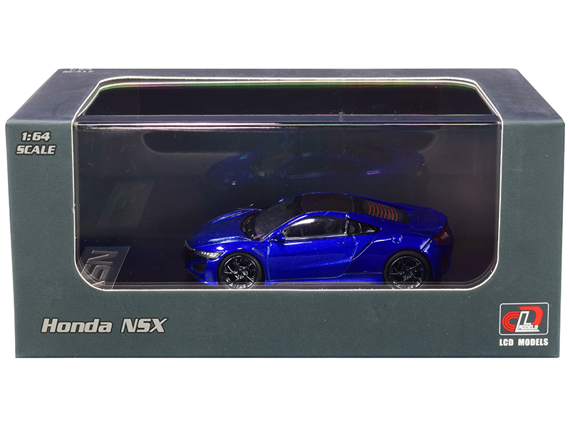 Honda NSX Blue Metallic with Carbon Top 1/64 Diecast Model Car by LCD Models Automotive