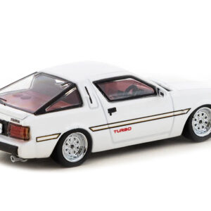 Mitsubishi Starion Turbo RHD (Right Hand Drive) White Metallic "Road64" Series 1/64 Diecast Model Car by Tarmac Works by Diecast Mania