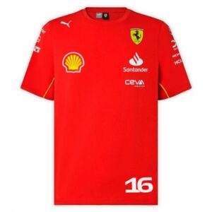 Charles Leclerc Ferrari F1 T-shirt from the Ferrari F1 Memorabilia store collection.