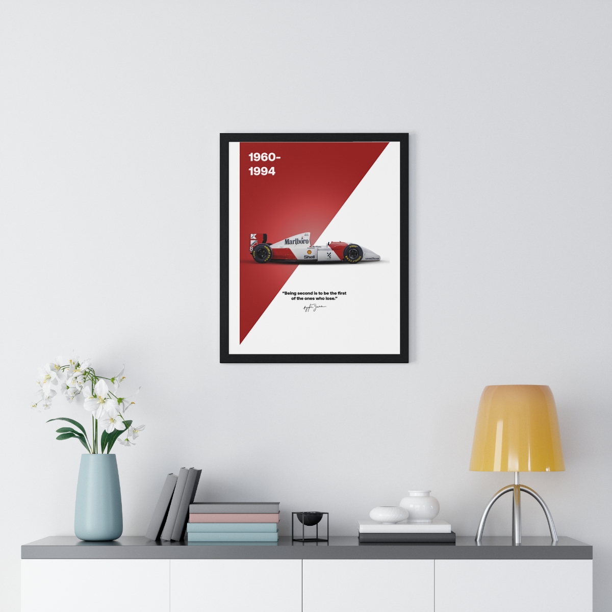 Ayrton Senna Mclaren MP4/8 Poster | GPBox
