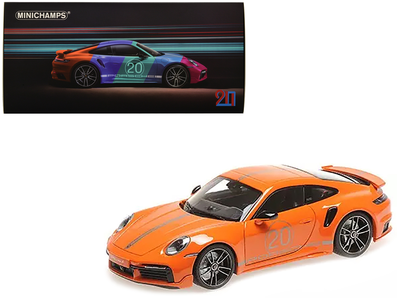 2021 Porsche 911 (992) Turbo S Coupe Sport Design #20 Orange