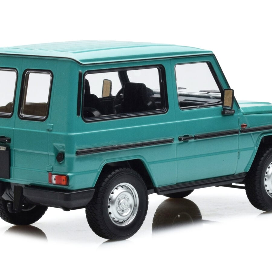 1980 Mercedes-Benz G-Model (SWB) Turquoise with Black Stripes Limited Edition to 504 pieces Worldwide 1/18 Diecast Model Car by Minichamps Automotive