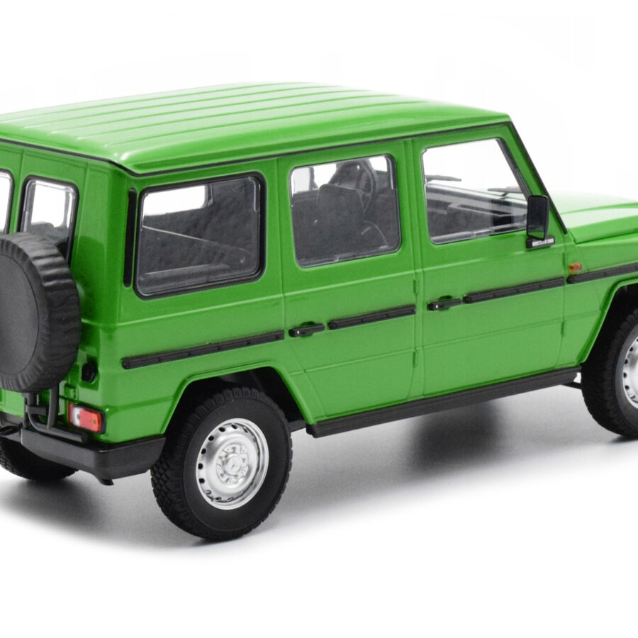 1980 Mercedes-Benz G-Model (LWB) Green with Black Stripes Limited Edition to 402 pieces Worldwide 1/18 Diecast Model Car by Minichamps Automotive