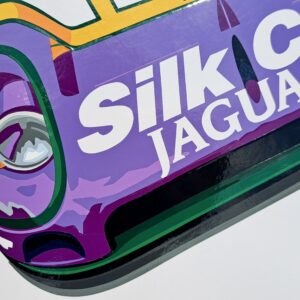 Silk Cut on White (Jaguar XJR-9) Original Artwork | GPBox