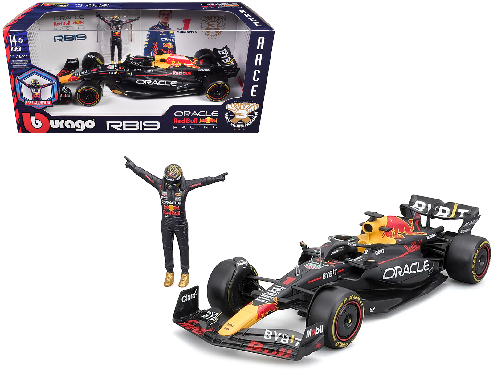 ミニカー　1/43 Oracle Red Bull Racing RB19 #1 Oracle Red Bull Racing Winner Canada GP 2023 Red Bull Racing 100th Victories Max Verstappen [S8596] F1 Red Bull RB19 #1 Winner Canada GP 2023 Max Verstappen