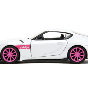 2020 Toyota Supra White Metallic with Pink Wheels 