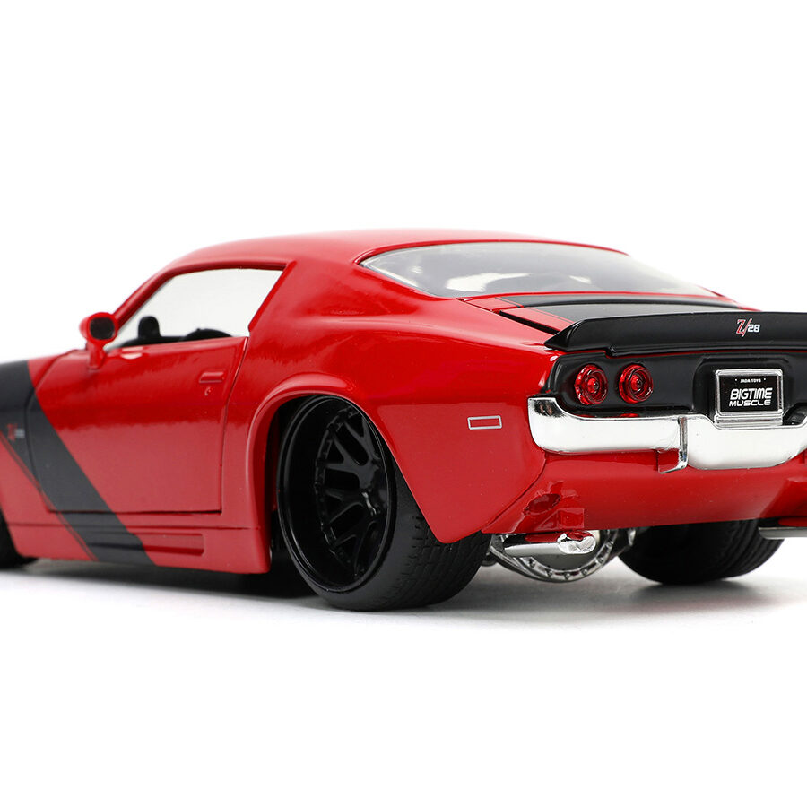 1971 Chevrolet Camaro Z/28 Red with Matt Black Stripes "Bigtime Muscle" Series 1/24 Diecast Model Car by Jada Automotive
