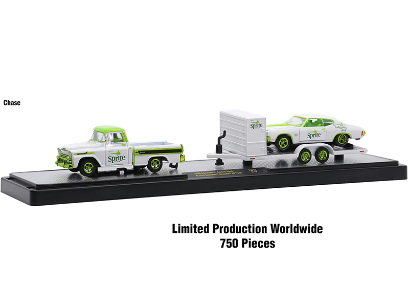Auto Haulers "3 Sodas" Set of 3 pieces Release 13 1/64 Diecast Models by M2 Machines Automotive