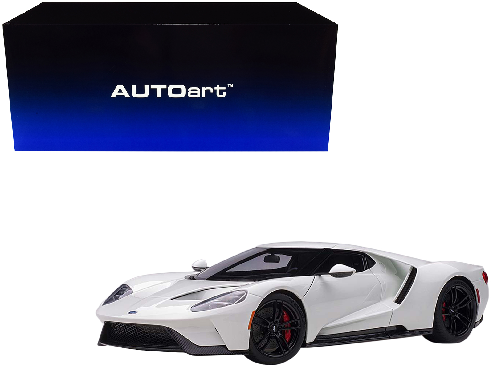 2017 Ford GT Frozen White 1/18 Model Car by Autoart | GPBox
