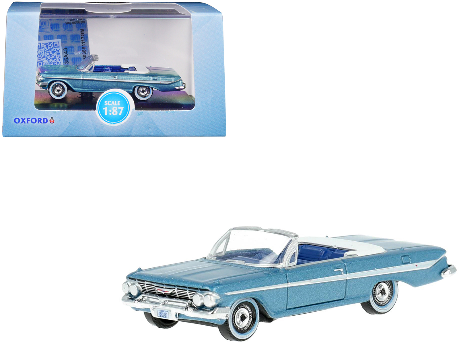 1961 Chevrolet Impala Convertible Jewel Blue Metallic and