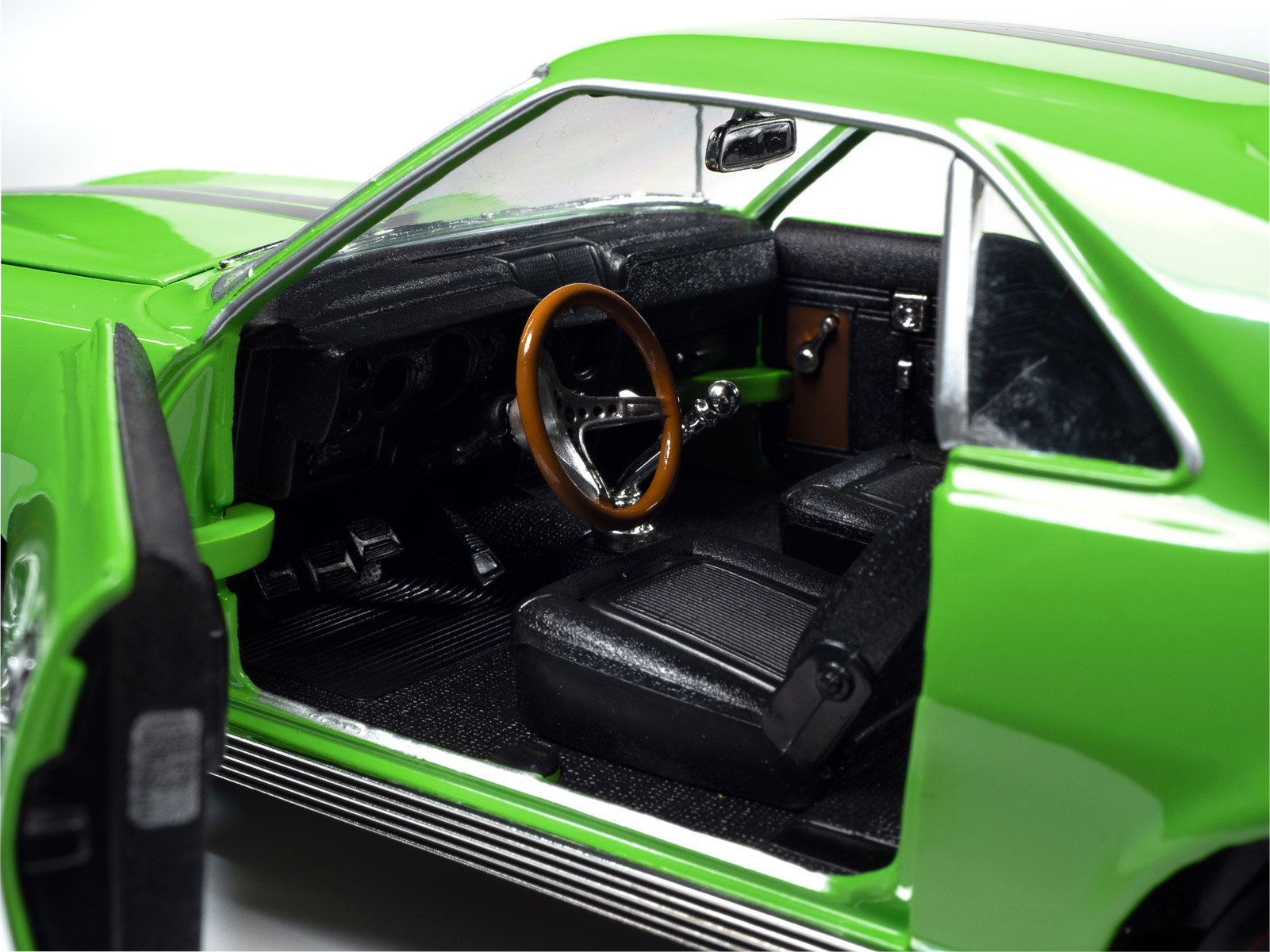 1969 AMC AMX Big Bad Lime Green with Black Stripes 