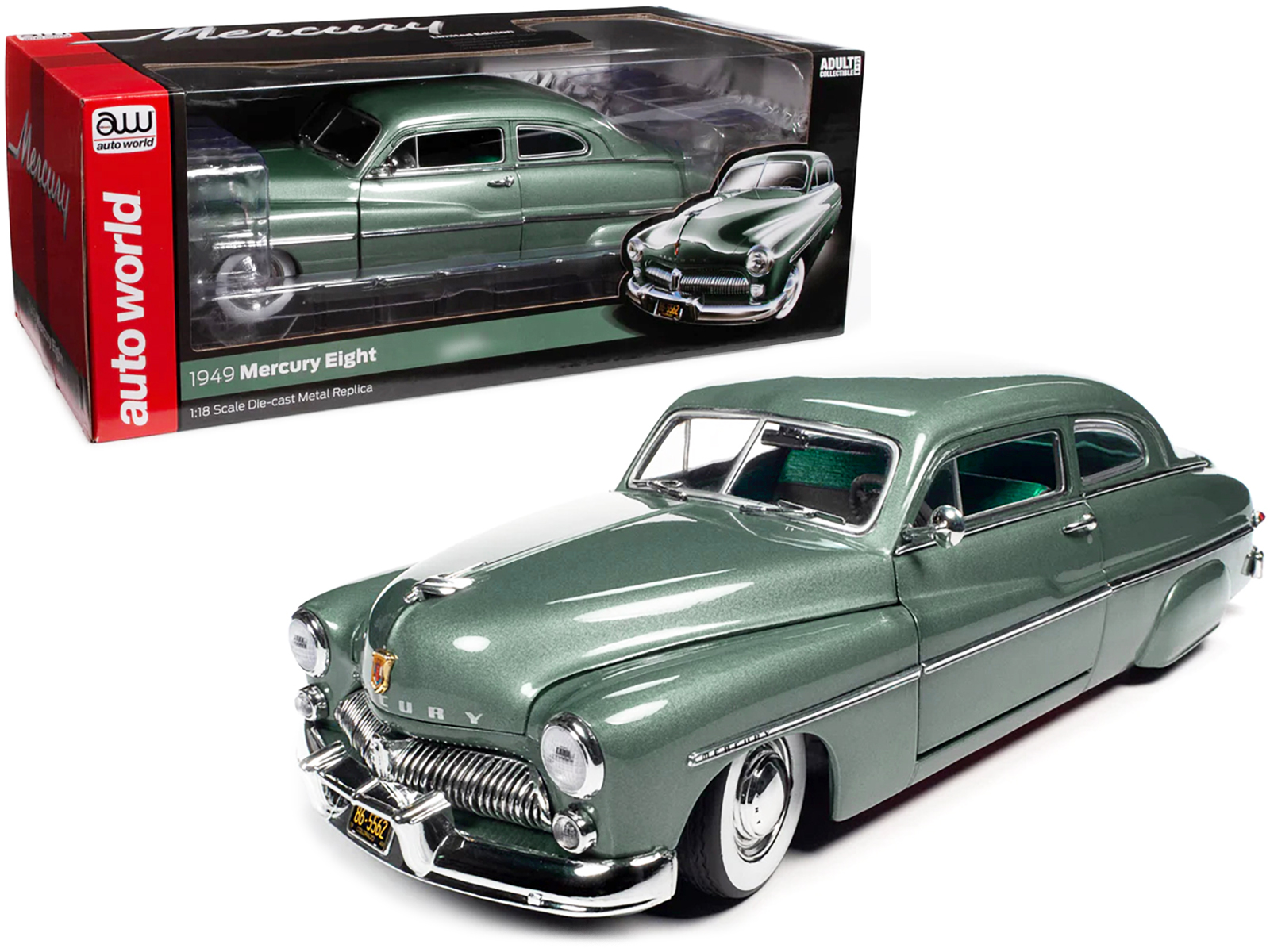 1949 Mercury Eight Coupe Berwick Green Metallic with Green