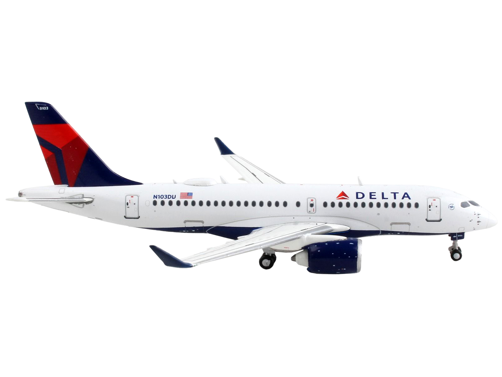 デルタ航空 Airbus A220-100 1/100スケール Airbus A220 A220-100 CS100 Delta Airlines 1/100 Scale Model