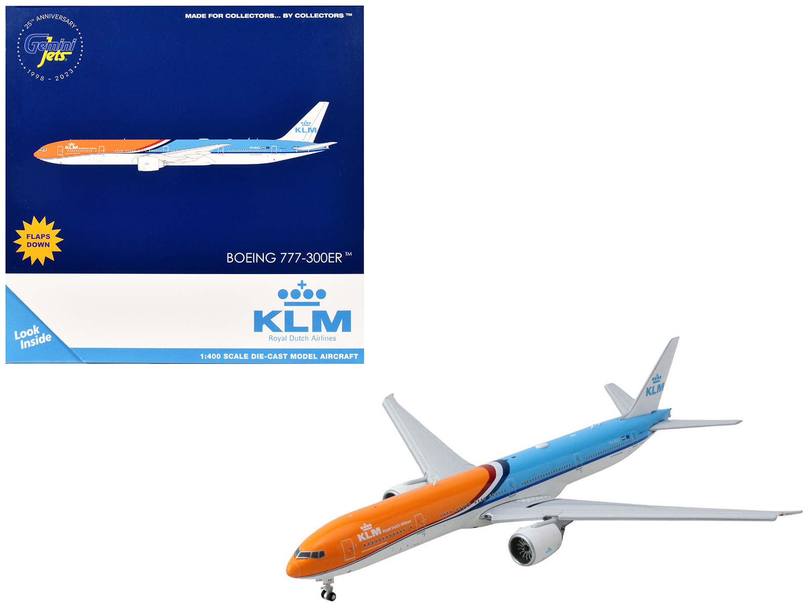 Boeing 777-300ER Commercial Aircraft with Flaps Down 