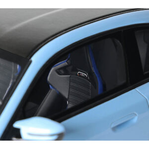 BMW M2 G87 Light Blue with Black Top 1/18 Model Car by GT