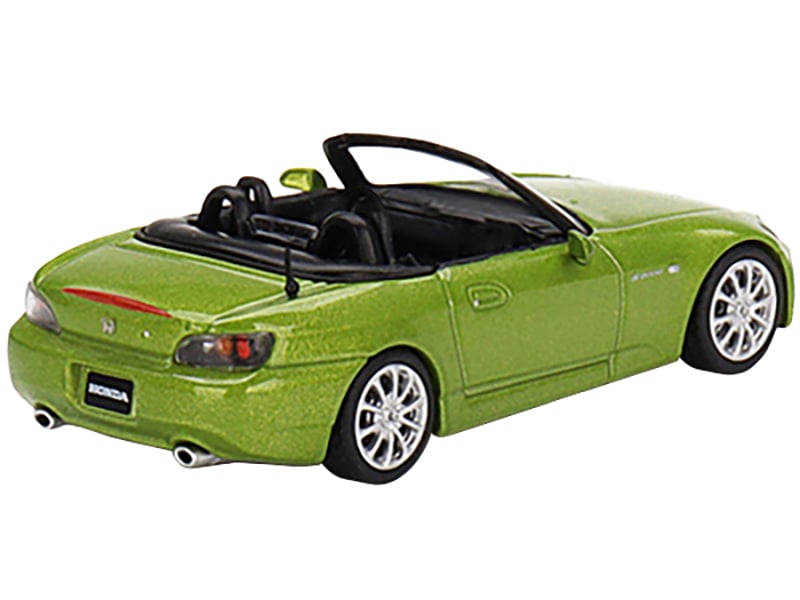Honda S2000 (AP2) Convertible Lime Green Metallic Limited Edition to 1800 pieces Worldwide 1/64 Diecast Model Car by Mini GT Automotive