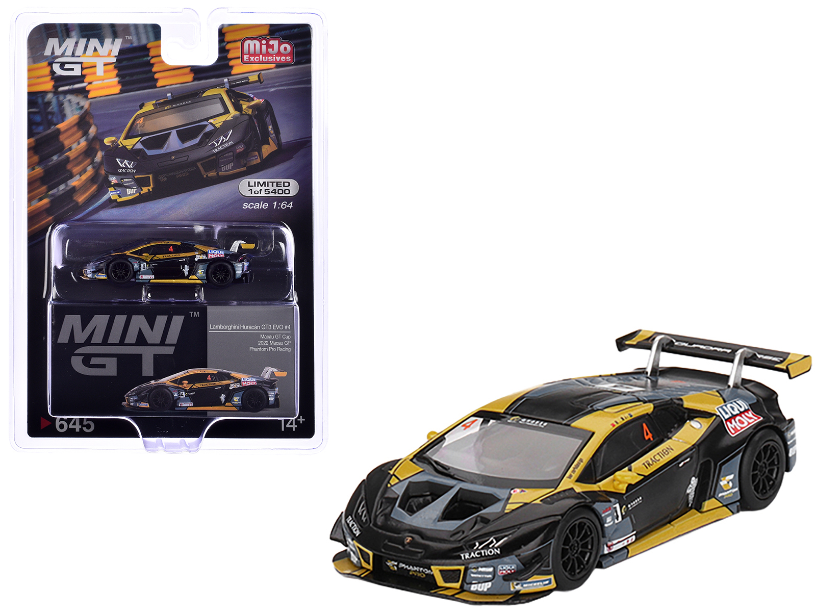 ミニカー　1/43 Lamborghini Huracan GT3 EVO Phantom Pro Racing 4th Macau GT Cup 2022 Ling Kang #4 [SA266] Lamborghini Huracan GT3 EVO #4 Kang Ling 