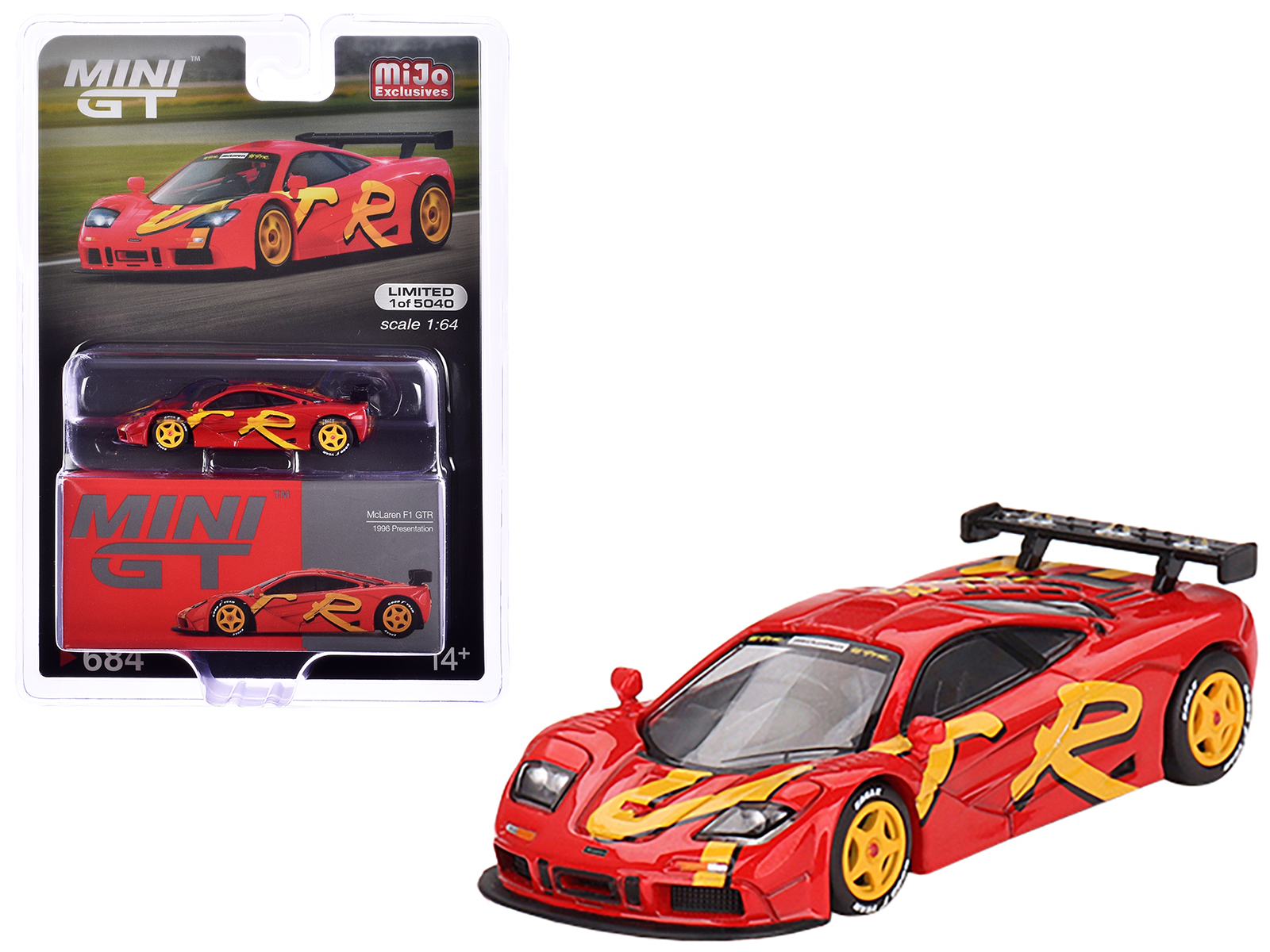 RARE! RED 1/12 MINICHAMPS MCLAREN F1 GTR ROADCAR FIRST