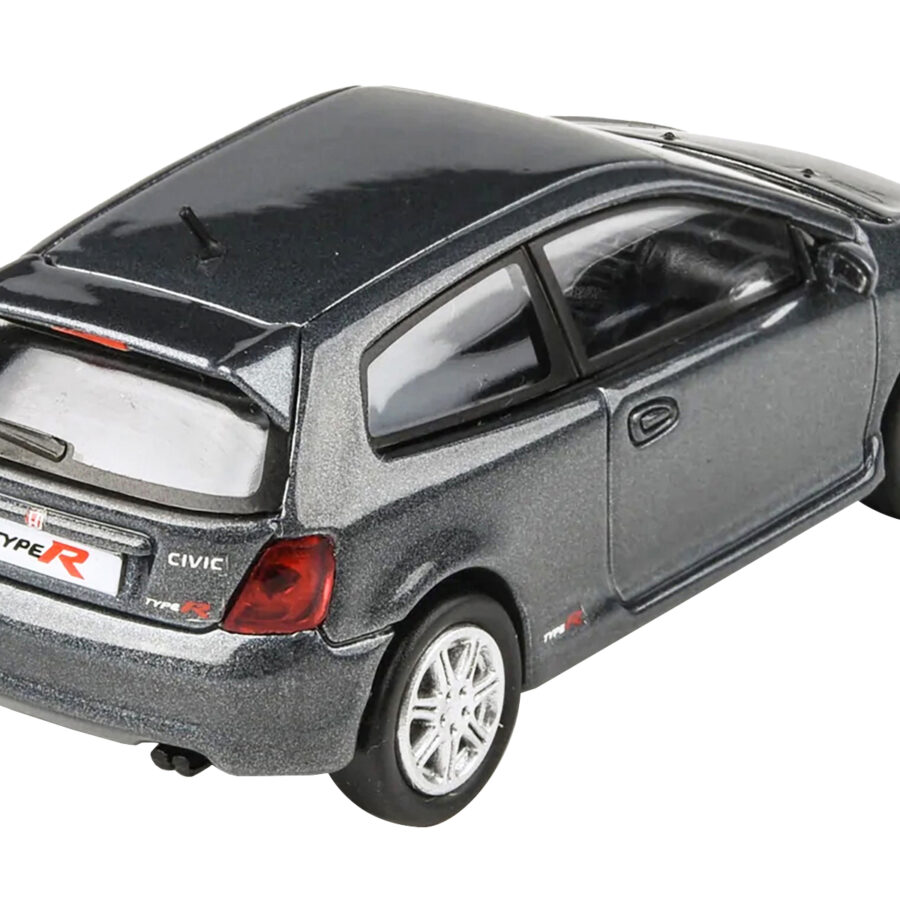 2001 Honda Civic Type R EP3 Cosmic Gray Metallic 1/64 Diecast Model Car by Paragon Models Automotive