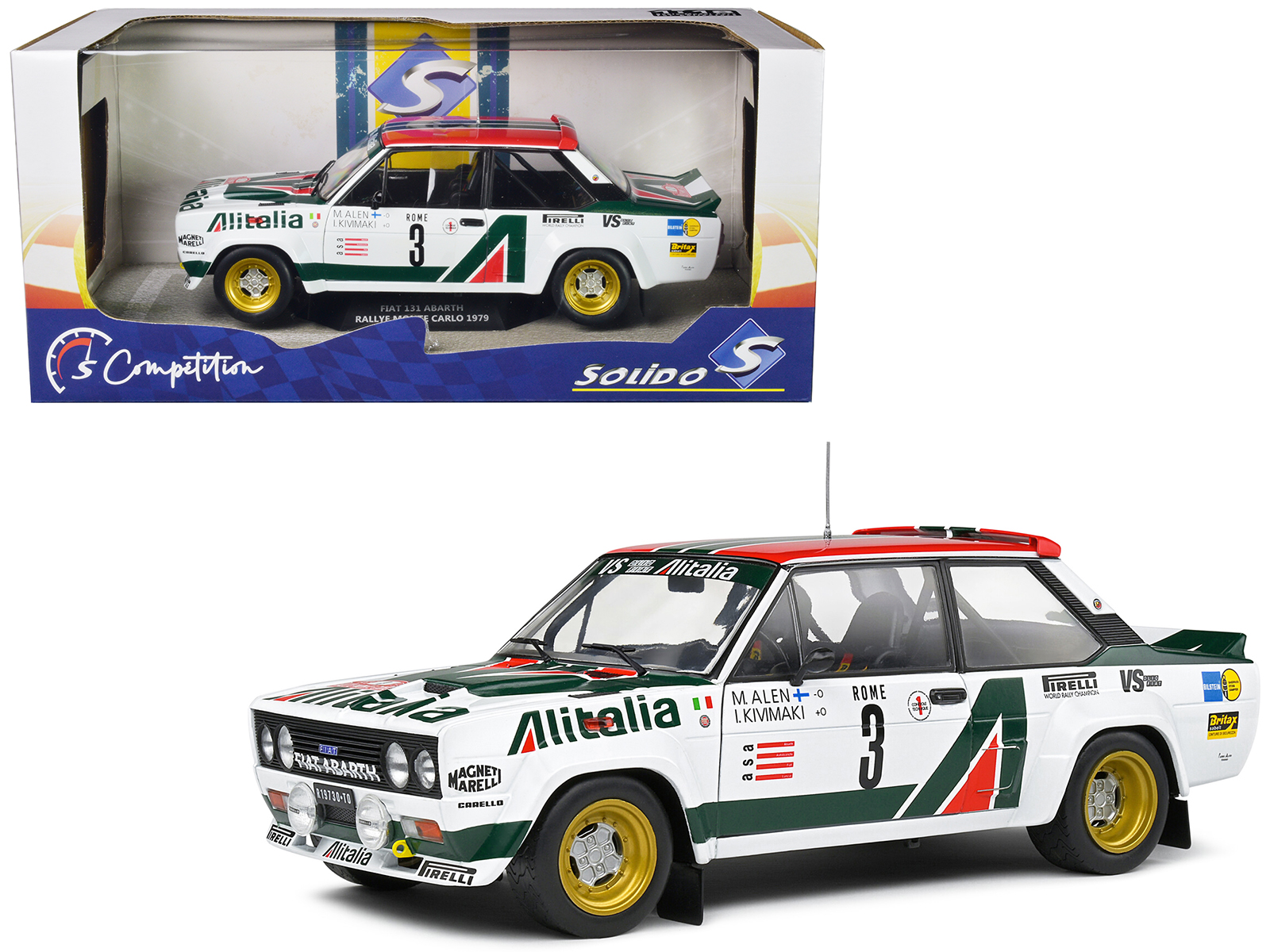 ミニカー 1/43 FIAT 131 ABARTH RALL RMX14 1/43 Salvat Mexique Rallye WRC : FIAT 131 Abarth 1980