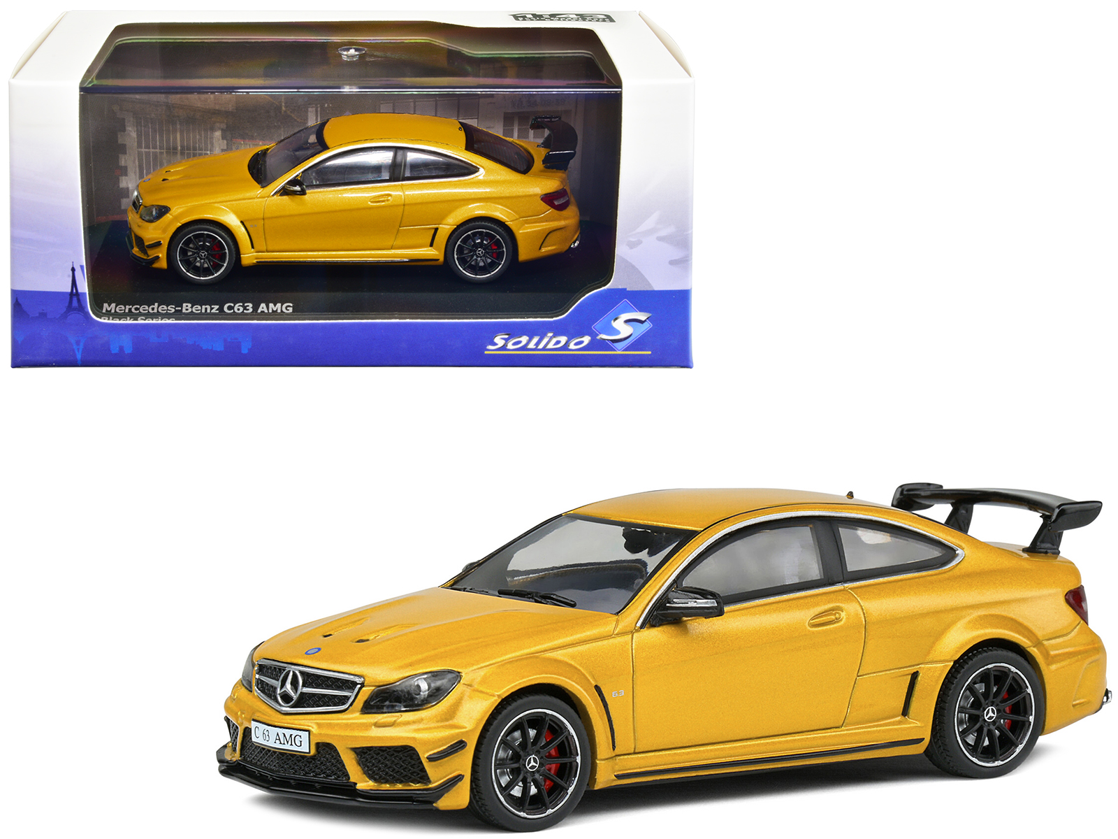 2012 Mercedes-Benz C63 AMG Black Series Solarbeam Yellow