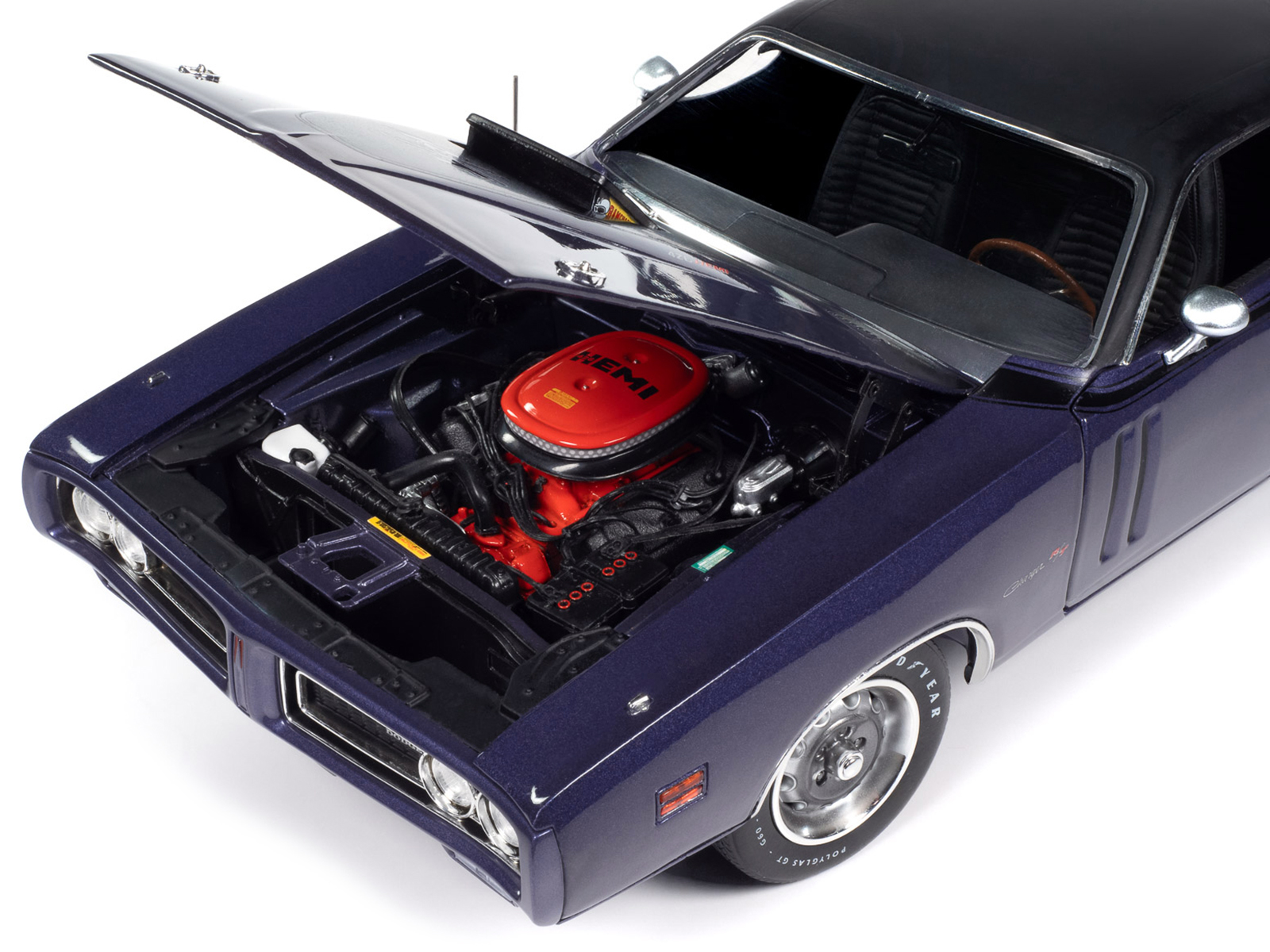 大学生協のスーツ提携店割引 R/T Charger Dodge 1971 Plum Black with Metallic Purple Crazy 乗用車