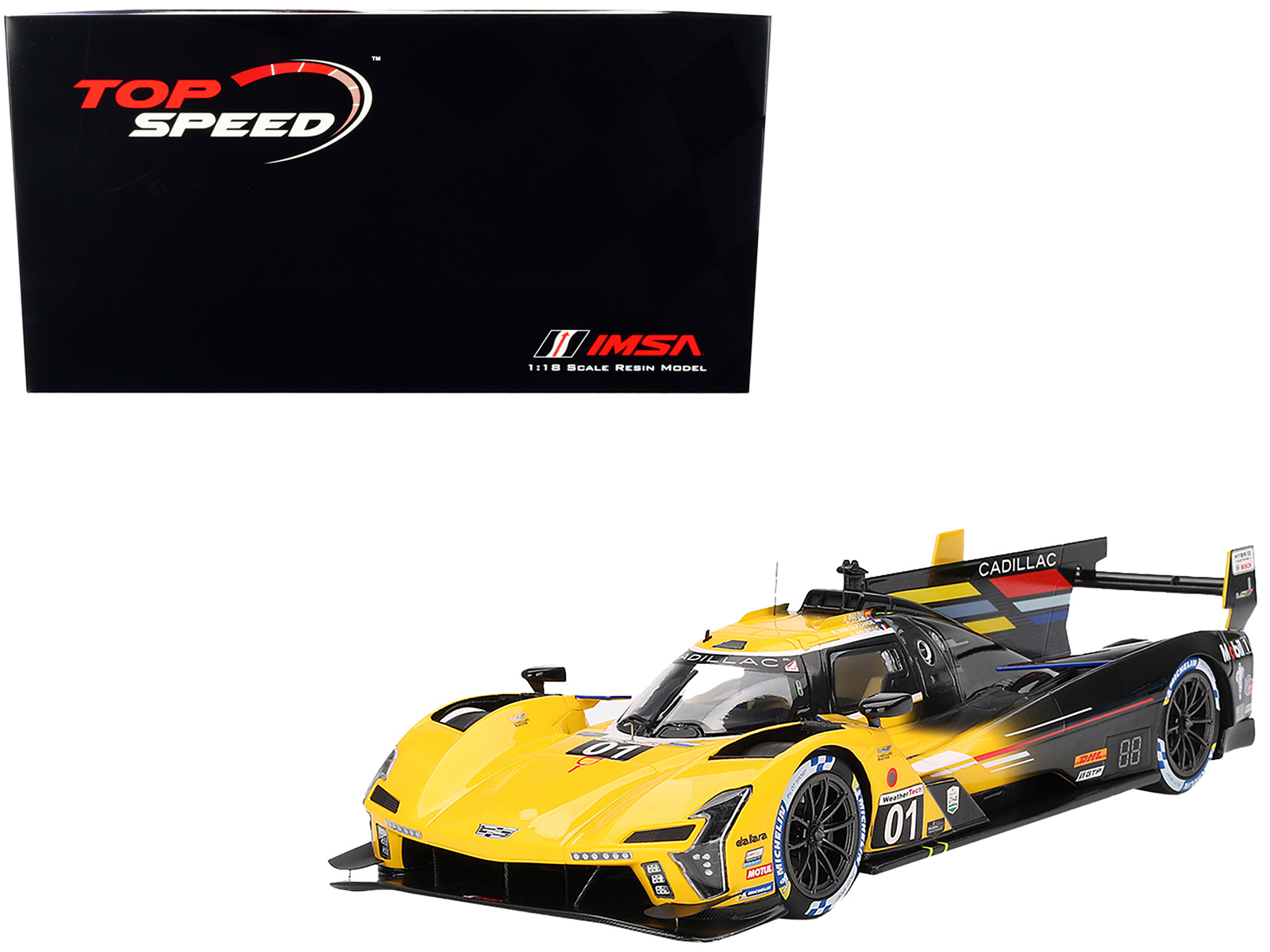 ミニカー　1/43 Cadillac DPi-V.R Cadillac Racing Pole Position 12H Sebring 2022 R. van der Zande - S. Bourdais - R. Hunter-Reay #01 [US342] 1/43 Spark 2022 Cadillac DPi-V.R No.01 Cadillac Racing Pole