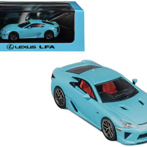 Lexus LFA RHD Right Hand Drive Baby Blue 1 64 Diecast Model Car by CM Models GPBox