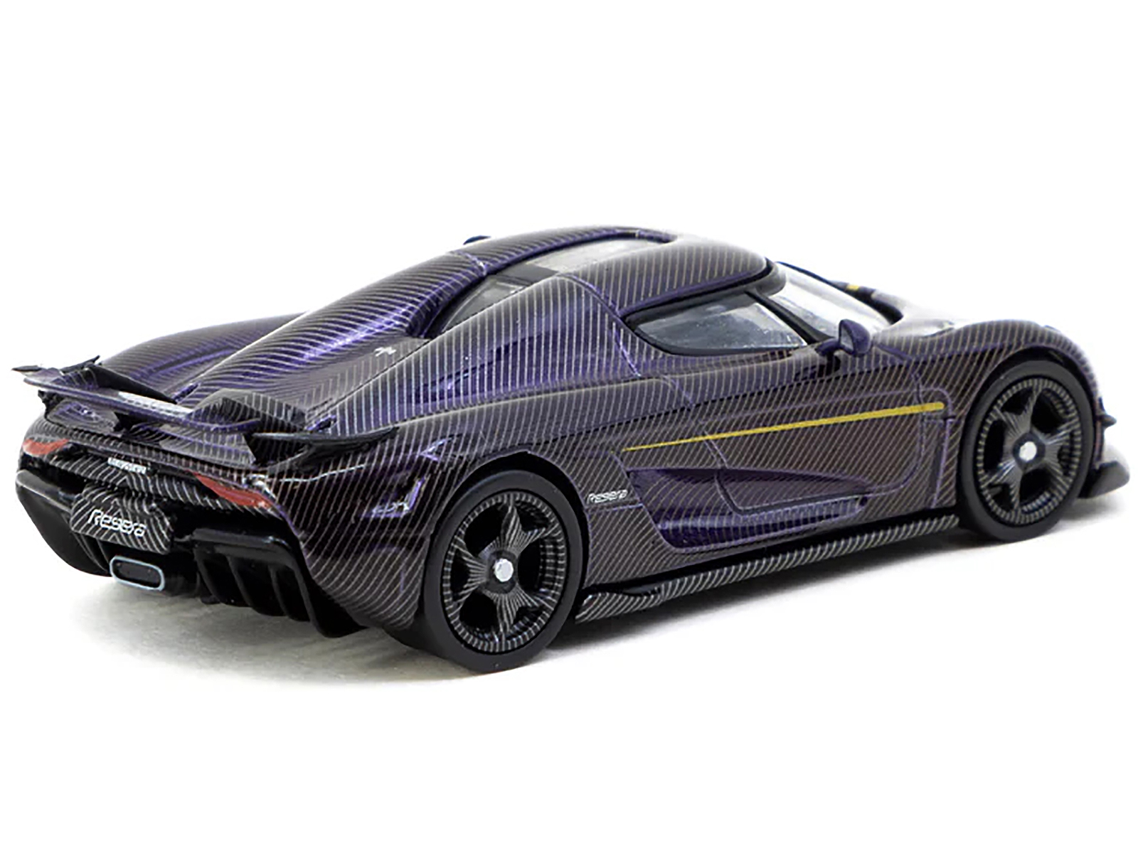 Koenigsegg Regera Purple Carbon Fiber with Gold Stripes